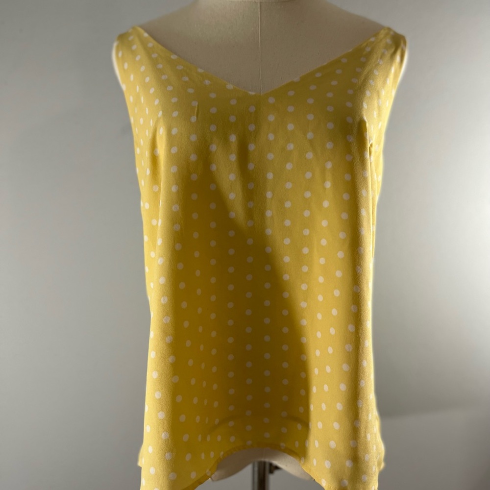 ✨This cute Tank Top is From A New Day✨ It’s yellow with cute white polka dots😀